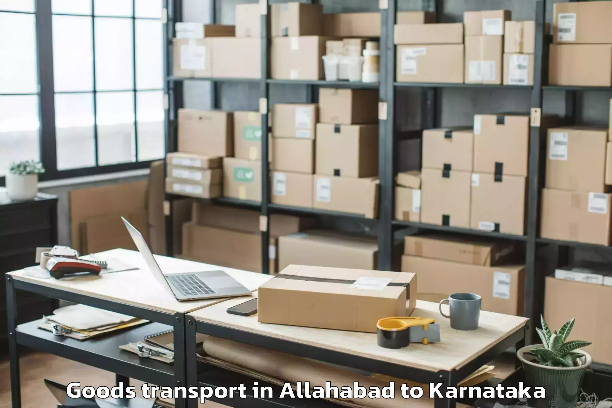 Affordable Allahabad to Challakere Goods Transport